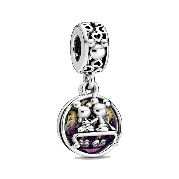 Berloque Mickey e Minnie Abraço Disney Prata 925– Loja Berlocci ...